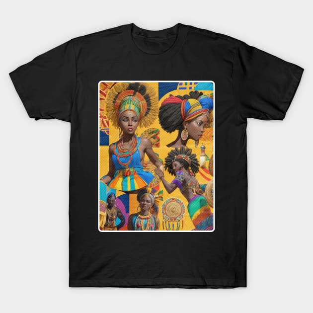 African Traditional T-Shirt by elmejikono